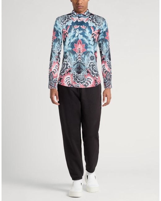 Etro Blue Shirt Cotton for men