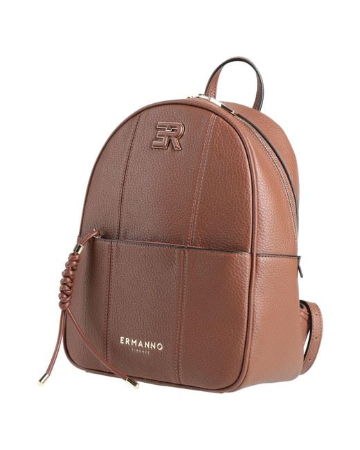 ERMANNO FIRENZE Brown Rucksack