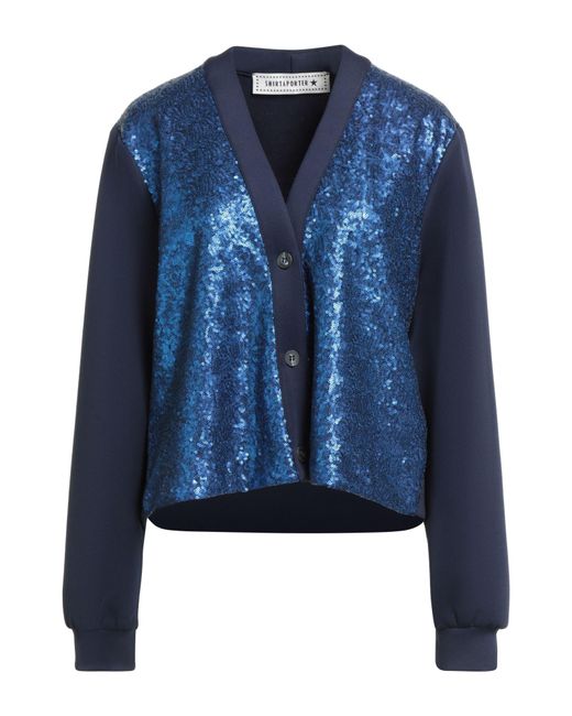 Shirtaporter Blue Jacket Polyester
