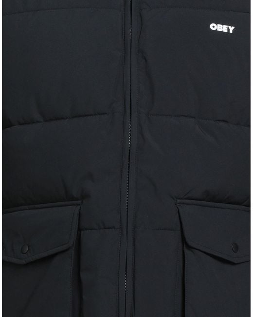 Obey Black Puffer Polyester for men