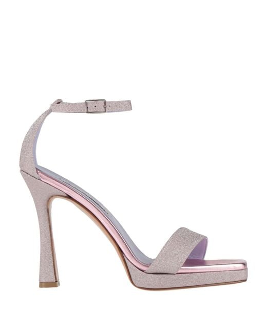 Albano Pink Sandals Textile Fibers