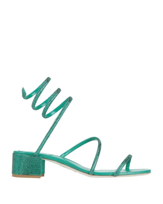 Rene Caovilla Green Sandale