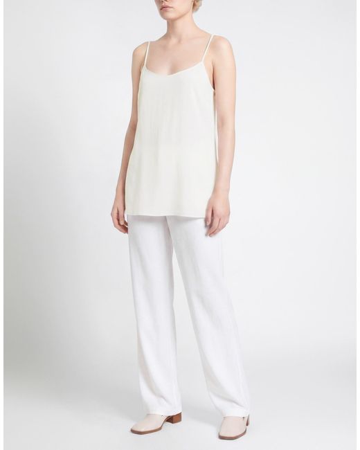 Alberta Ferretti White Top Acetate, Silk, Elastane