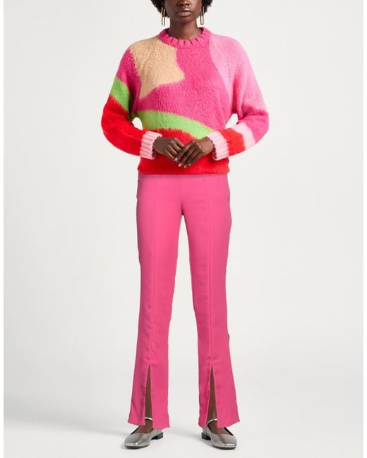 Manila Grace Pink Fuchsia Pants Polyester