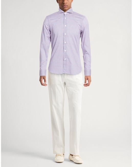 Fedeli Purple Shirts for men