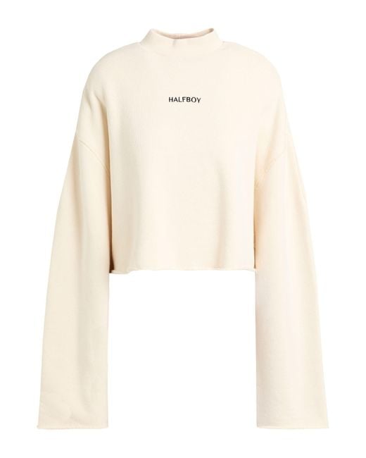 Halfboy Natural Ivory Sweatshirt Cotton