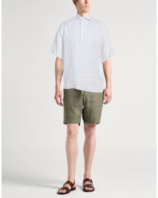 Paul & Shark White Shirt Linen for men