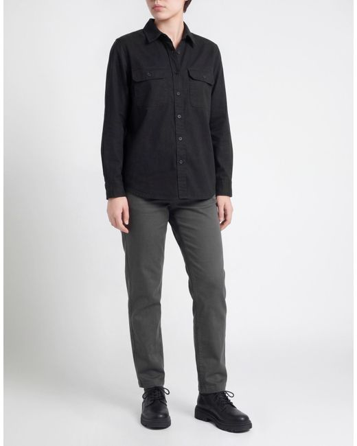 Cruna Black Shirt Polyester, Viscose