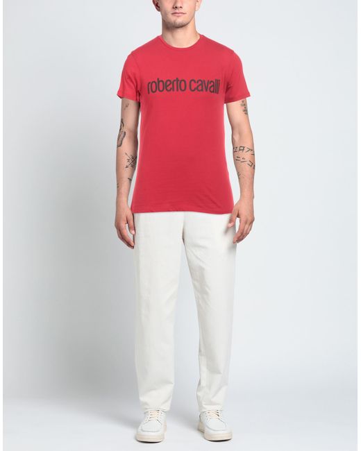 Roberto Cavalli Red T-shirt for men