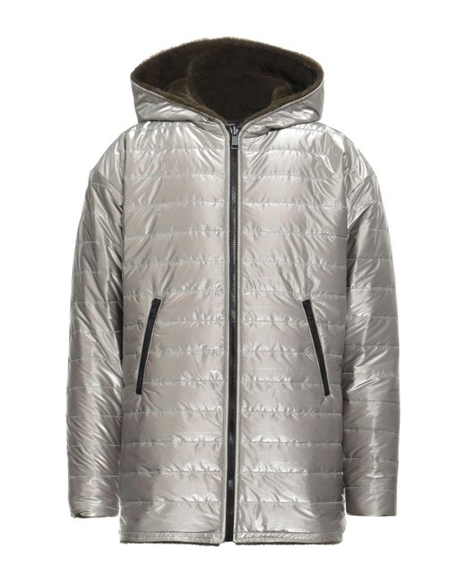 Takeshy Kurosawa Gray Puffer Nylon, Polyester, Polyurethane for men