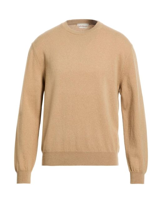 Daniele Fiesoli Natural Camel Sweater Cashmere for men