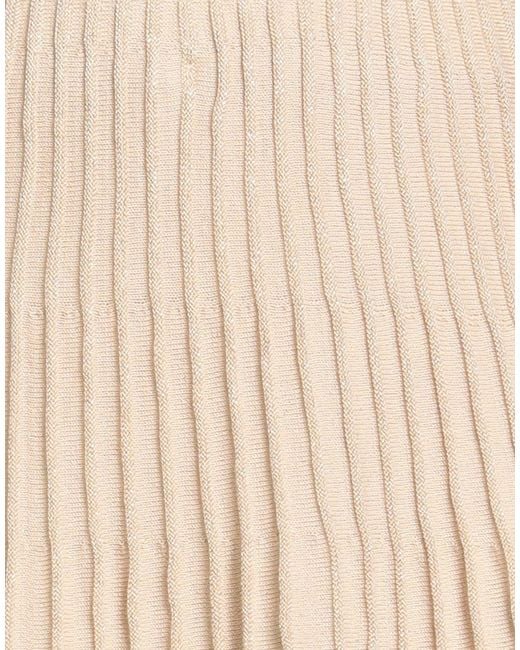 Akep Natural Mini Skirt Cotton, Polyester, Metallic Polyester