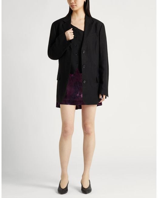 Roberto Collina Purple Mini Skirt Viscose, Polyamide