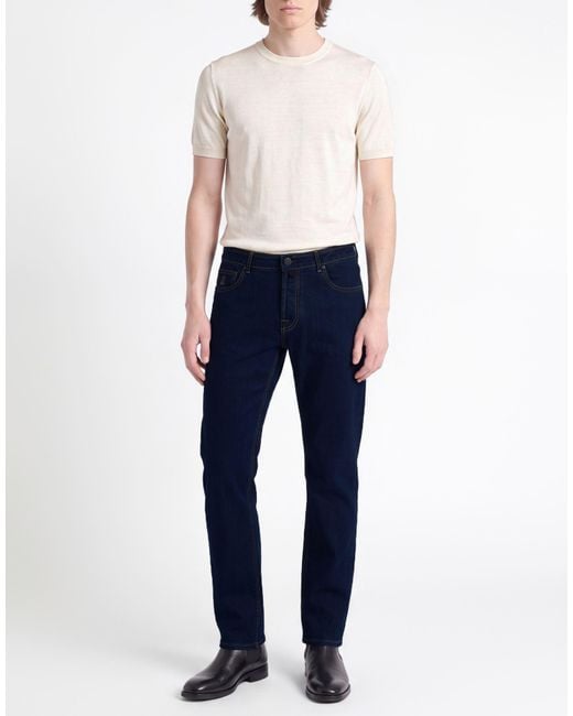 Moorer Blue Jeans Cotton, Elastane for men