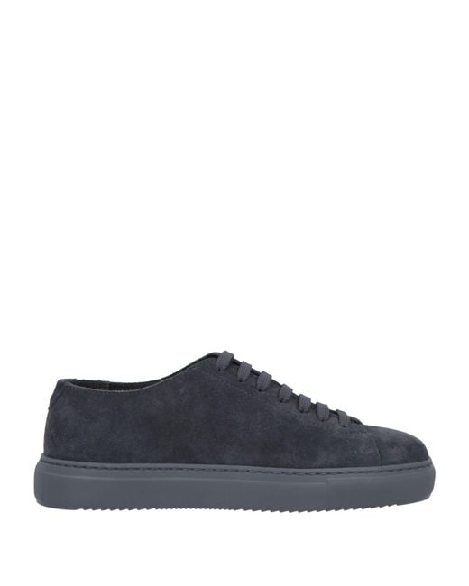 Doucal's Blue Sneakers Leather for men