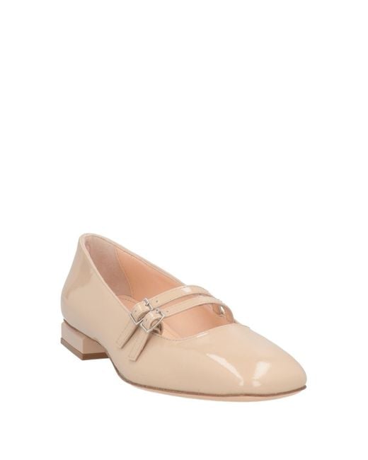Agl Attilio Giusti Leombruni Natural Ballet Flats Leather