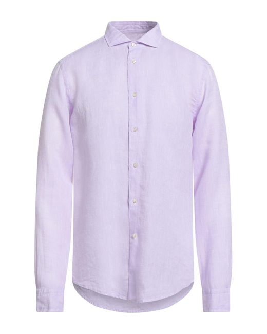 Brian Dales Purple Shirt Linen for men