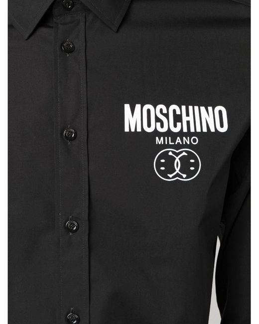 Chemise Moschino pour homme en coloris Black