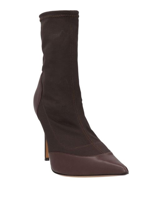 Alexandre Vauthier Brown Ankle Boots