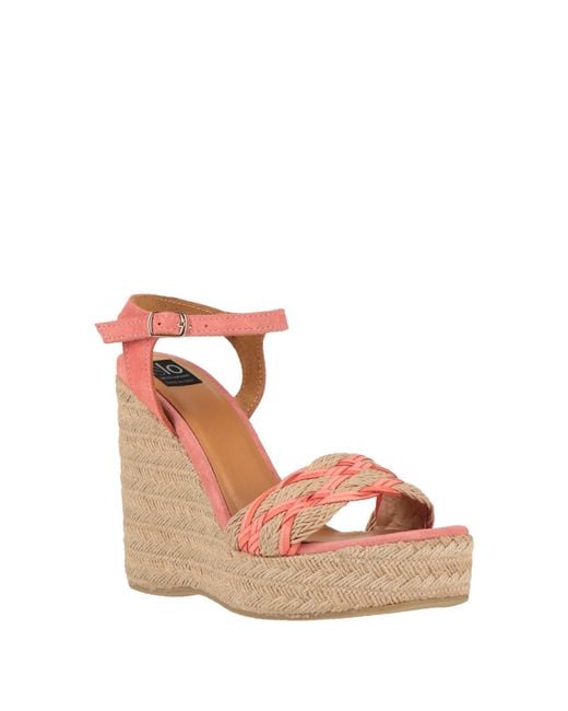 Islo Isabella Lorusso Pink Espadrilles Leather, Textile Fibers