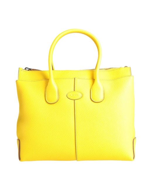 Tod's Yellow Handbags