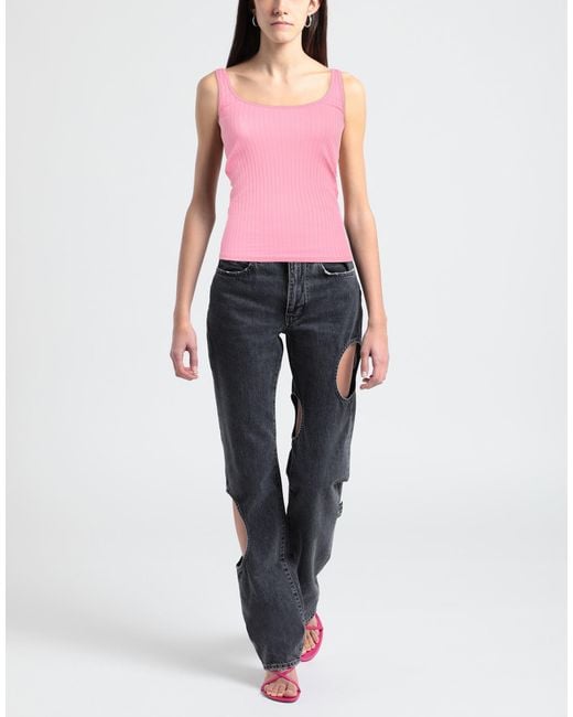 Closed Pink Tank Top