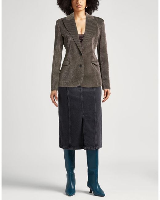 ViCOLO Black Blazer Viscose, Polyamide, Metallic Polyester, Elastane