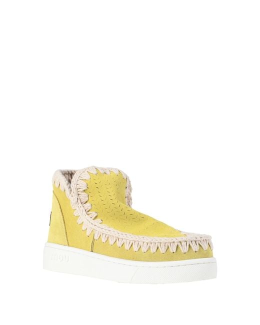 Mou Yellow Ankle Boots