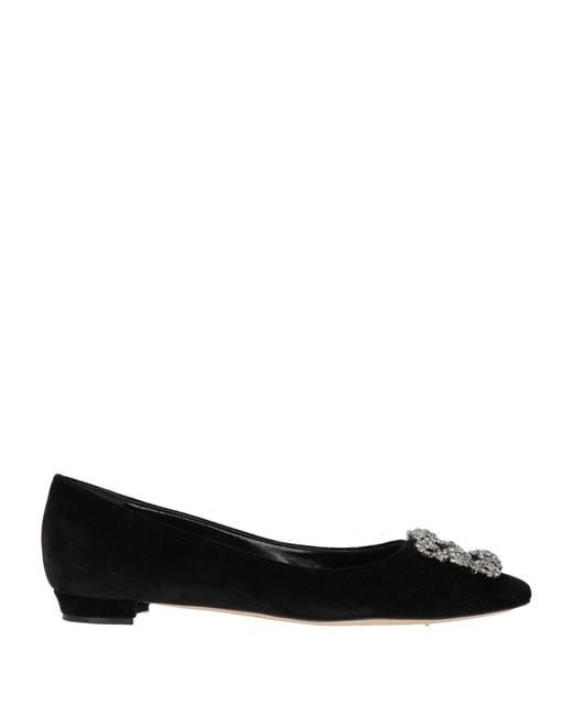 Manolo Blahnik Black Ballerina
