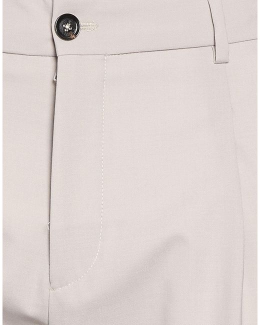 BE ABLE Gray Pants Virgin Wool, Polyester, Elastane for men
