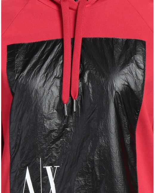 Red on sale armani sweatshirt