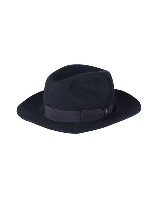 Borsalino Blue Hat Wool for men