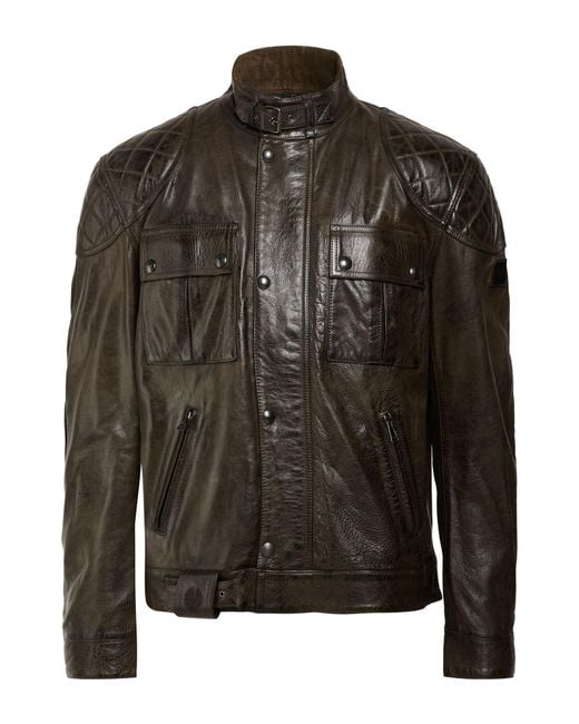 Belstaff Black Jacket Lambskin for men