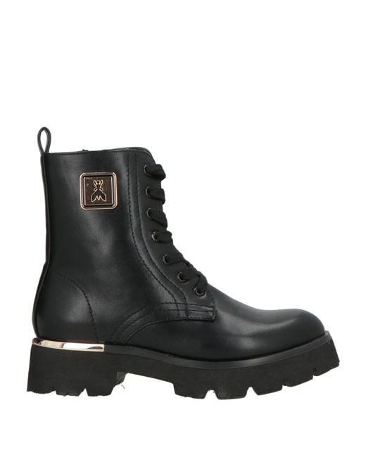 Patrizia Pepe Black Ankle Boots Synthetic Material