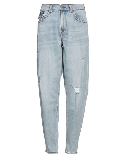 True Religion Blue Jeans Cotton, Polyester, Elastane for men