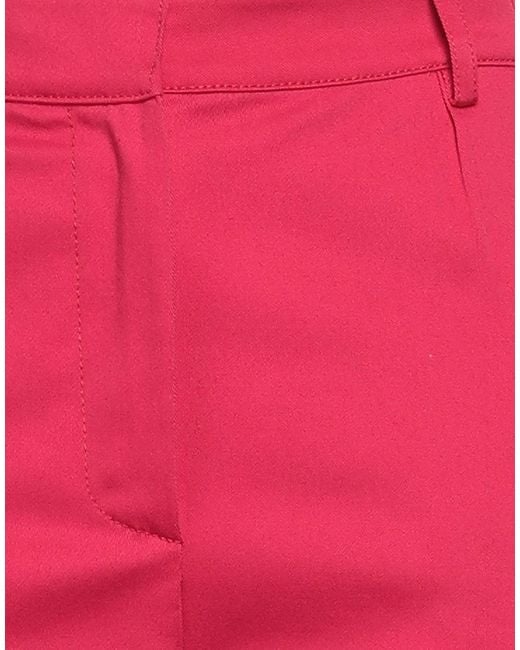 Pinko Red Pants Cotton, Elastane