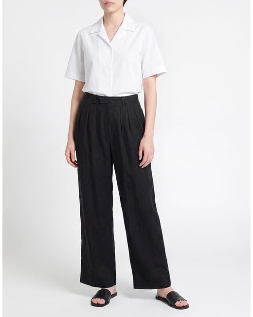 Posse Black Pants Linen