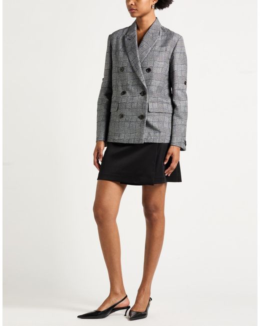 KENZO Gray Blazer Polyester, Cotton