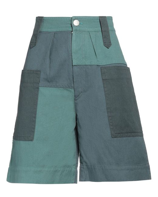 Isabel Marant Multicolor Kalerna Cotton And Linen Shorts