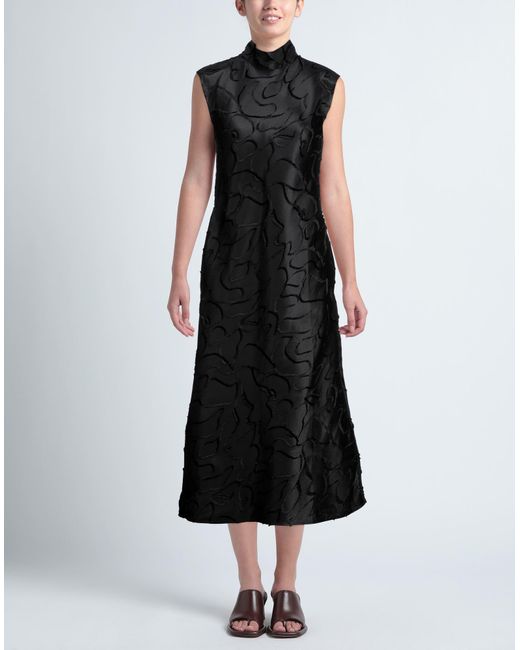 Stine Goya Black Midi Dress