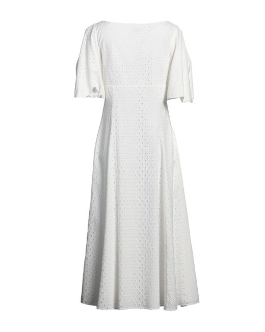 KENZO White Midi Dress Cotton