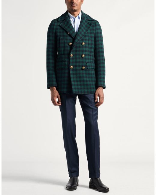 Mp Massimo Piombo Blue Coats for men