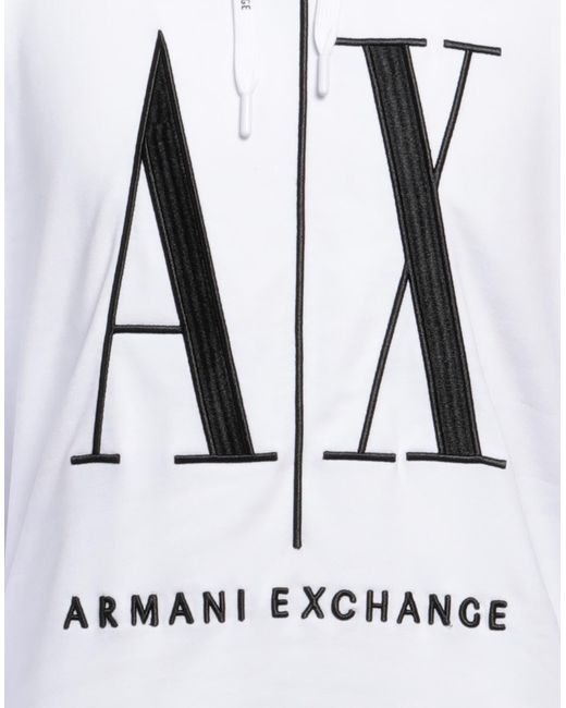 Sudadera Armani Exchange de hombre de color Blanco | Lyst