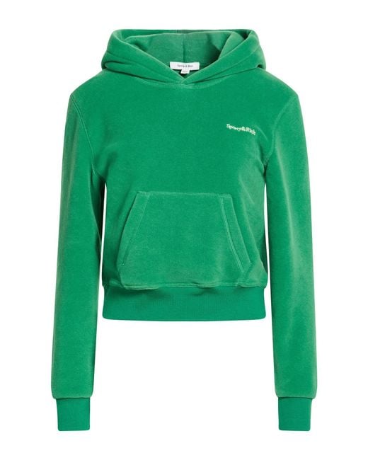 Sporty & Rich Green Sweatshirt Polyester