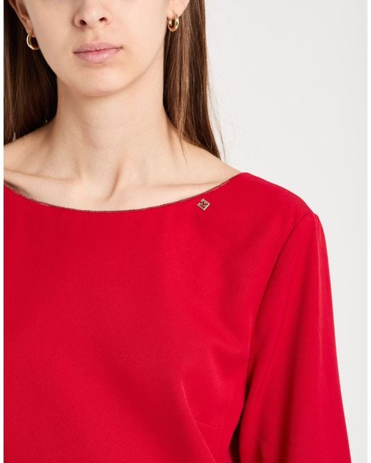 Kocca Red Mini Dress Polyester, Elastane