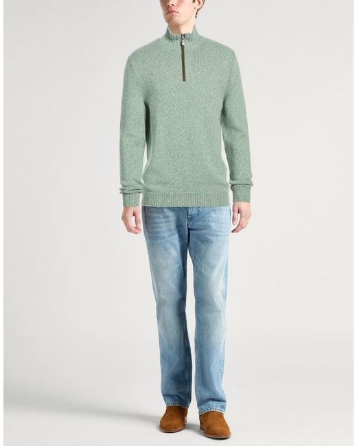 Fedeli Green Turtleneck for men