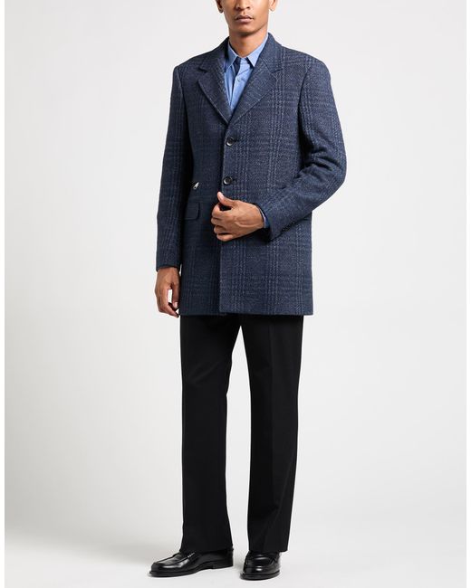 Etro Blue Coat Wool, Polyester for men