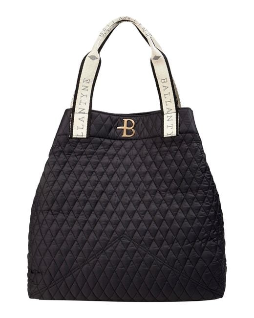 Ballantyne Black Handbag Polyamide, Calfskin