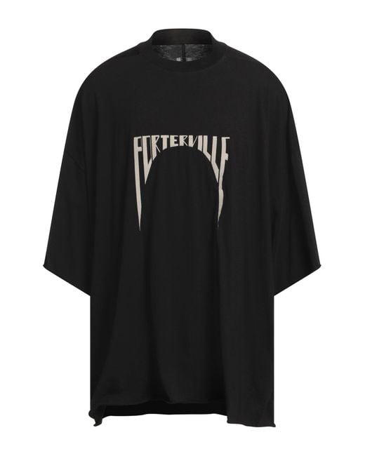 Rick Owens Black T-Shirt for men