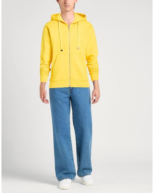 Dondup Yellow Sweatshirt Cotton for men